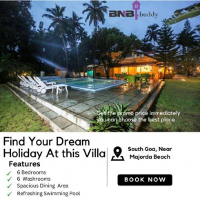BnBBuddy Paradise Cove Retreat, 6BHK, Goa